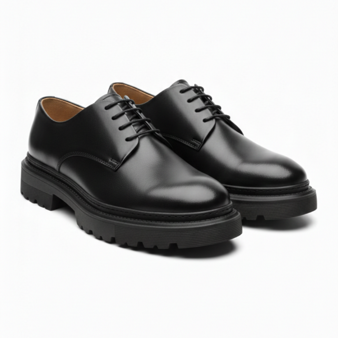 Derby Class – Chaussure en cuir véritable pour homme