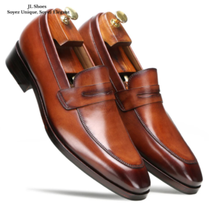 Mocassin Noble en cuir véritable pour homme – modèle élégant JL Shoes