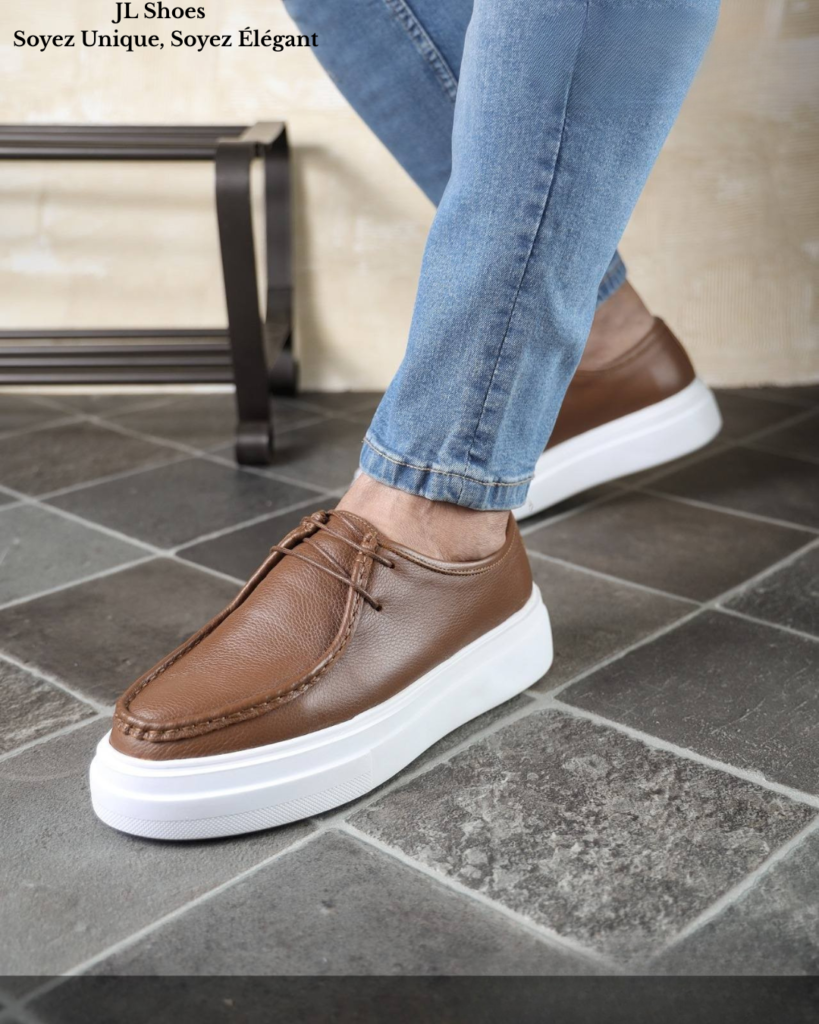 Sneaker homme en cuir véritable