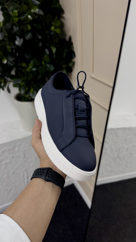 Sneakers cuir noir – élégance & confort