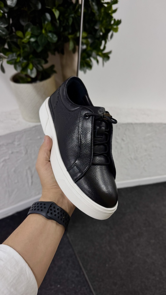 Sneaker homme en cuir véritable