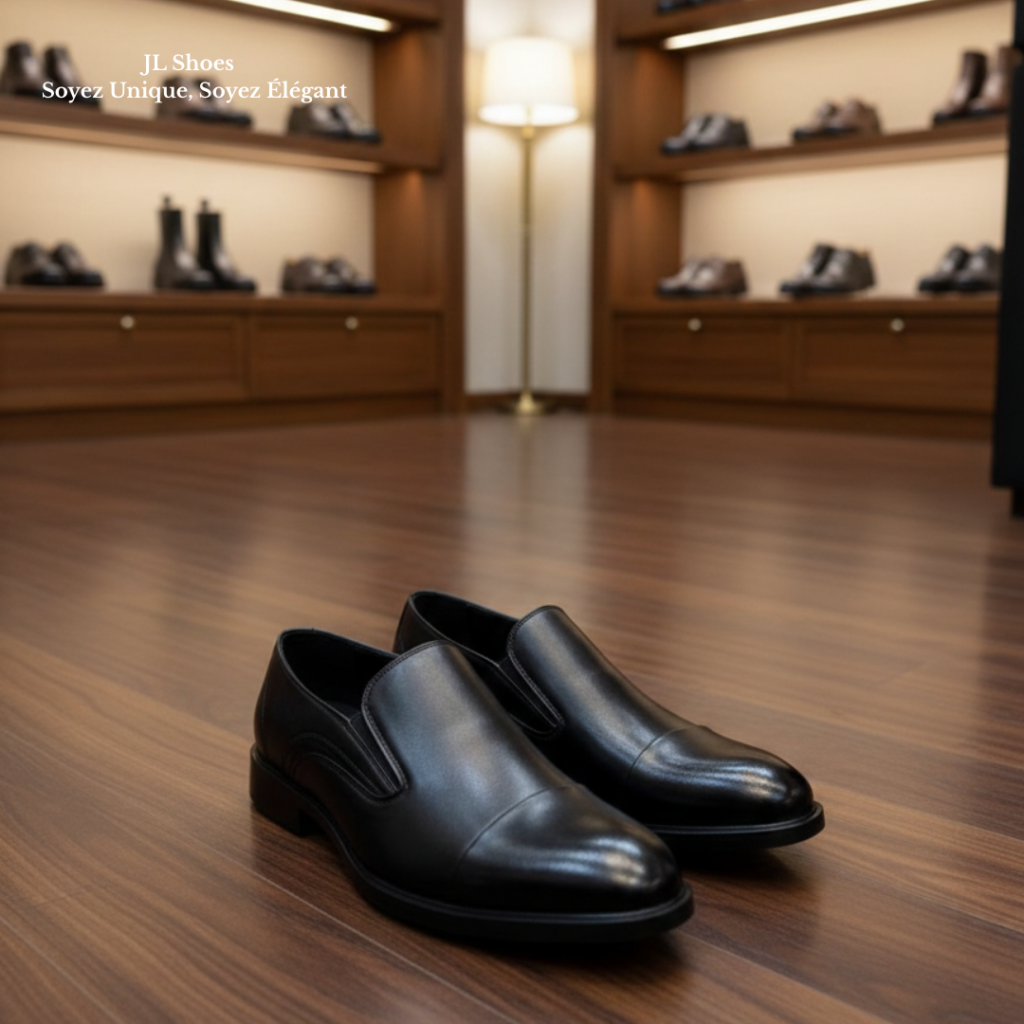 Majestic One chaussure habillée homme en cuir marron avec semelle élégante