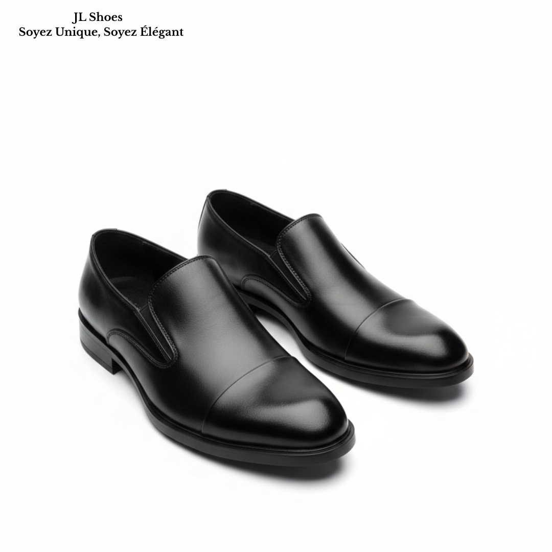 Majestic One – Chaussures Classiques Homme en Cuir Véritable Slip-On