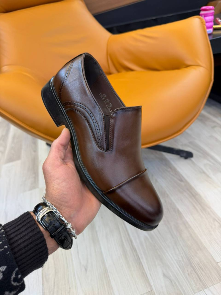Majestic One – Chaussures Classiques Homme en Cuir Véritable Slip-On