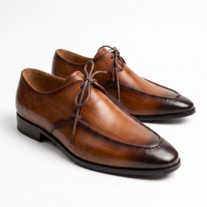 Imperial Patina – Chaussures classiques homme en cuir véritable avec finition patinée et talon élégant