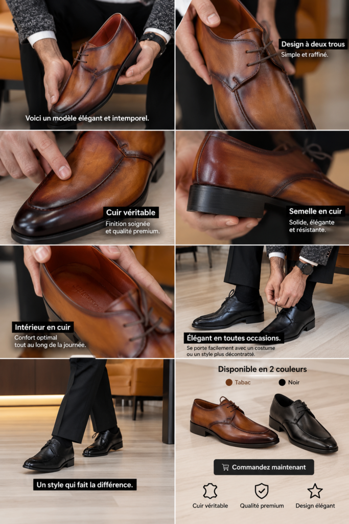 Chaussure Classique Homme Cuir Premium
