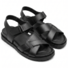 Sandale homme en cuir confortable avec bride réglable et semelle ergonomique.